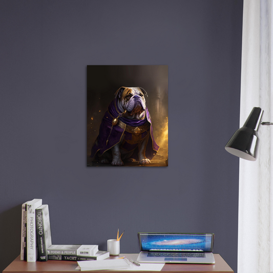 Purple and Gold Dog - Purple Cape