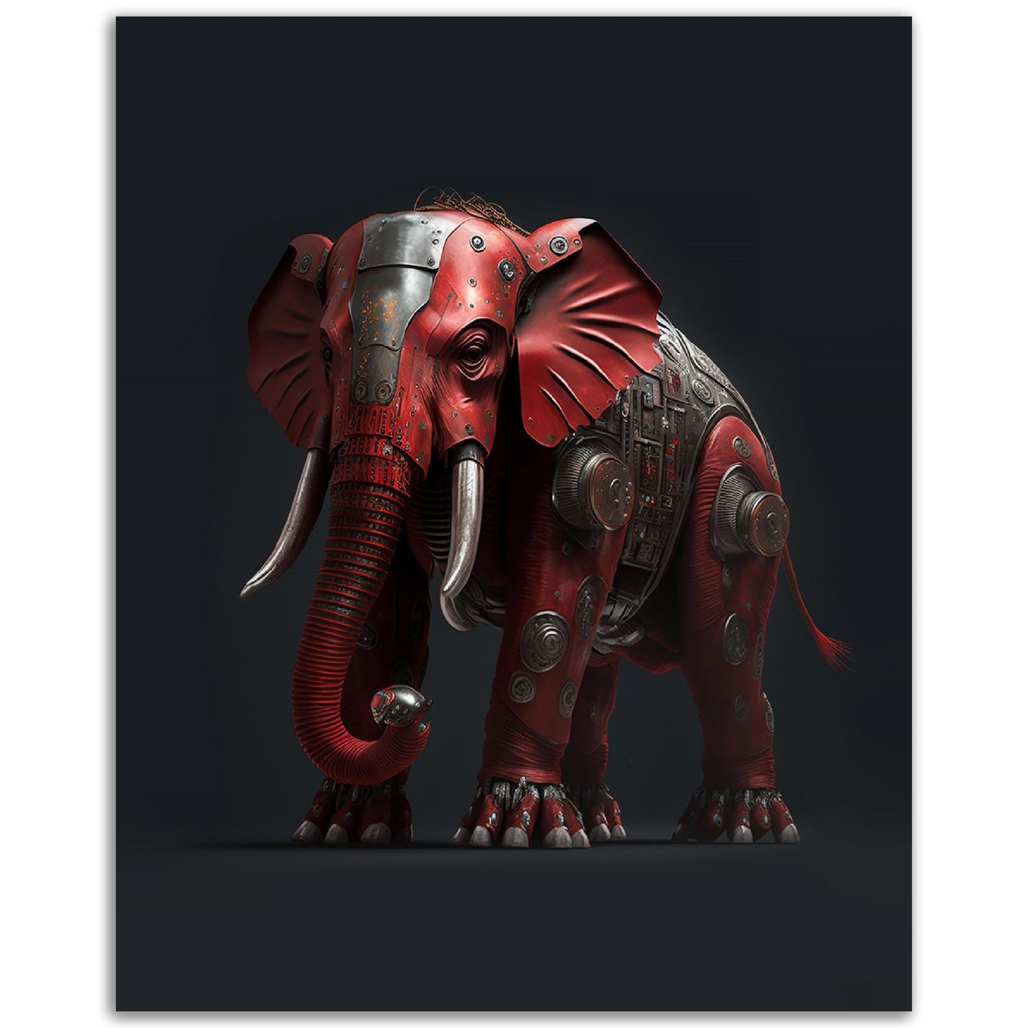 The Red Bionic Elephant