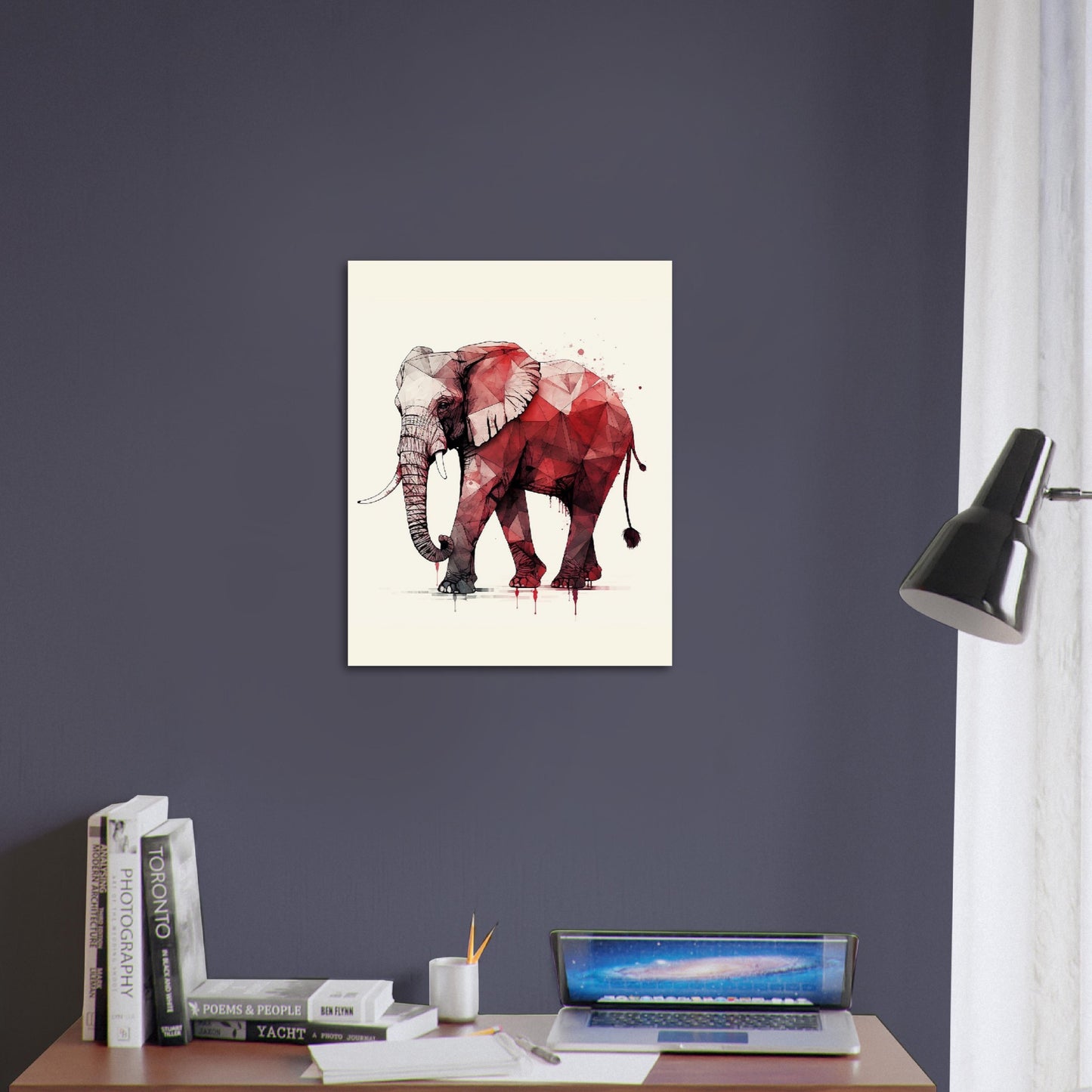 The Red Geometric Elephant