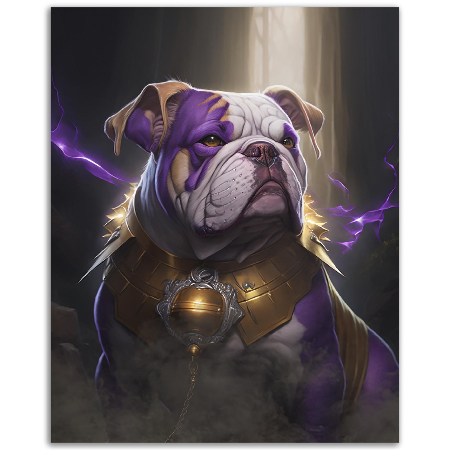 Purple and Gold Dog - Electric