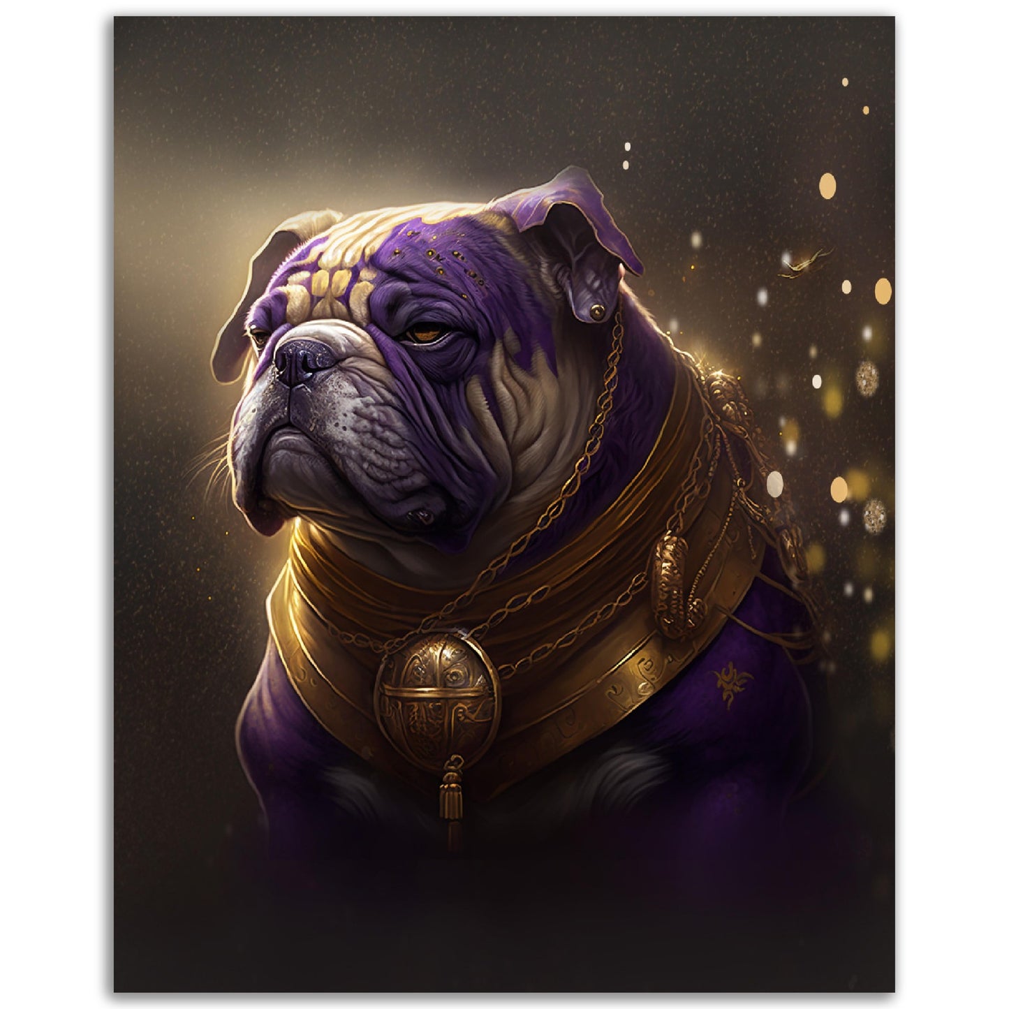 Purple and Gold Dog - Majestic