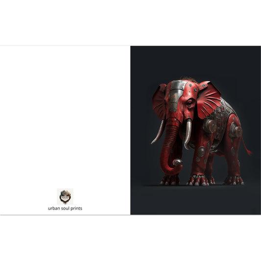 The Bionic Elephant - (Pack of 10 Folded Cards with standard envelopes)